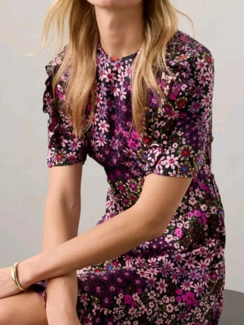 $428 MSRP, Kate Spade New York Pacific Petals Smocked Dress